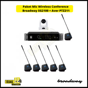 Mic Wireless Conference Broadway SG2100 - 6 Mic + Camera PTZ